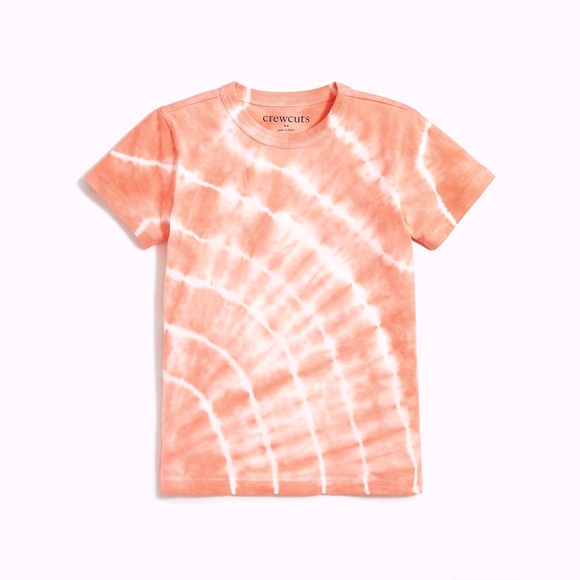 J.Crew Crewcuts Girls’ Frayed Denim Short and Tie Dye Short Sleeve Tee Bundle - Picture 10 of 11